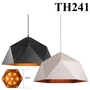 Thả đơn chao đa giác trắng, E27x01, mã TH241, KT (mm): D250